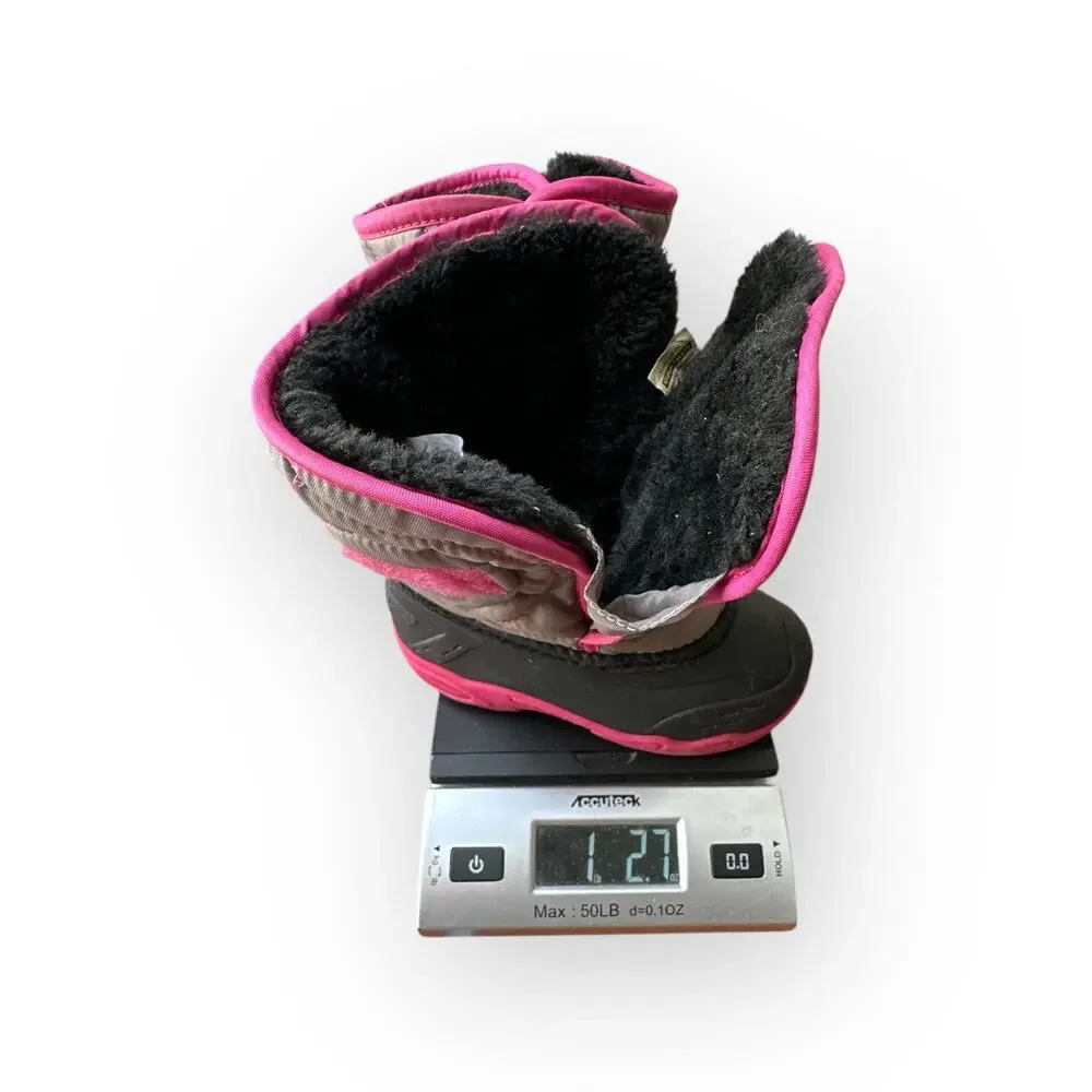 Kamik Kids Winter Boots in Gray and Pink